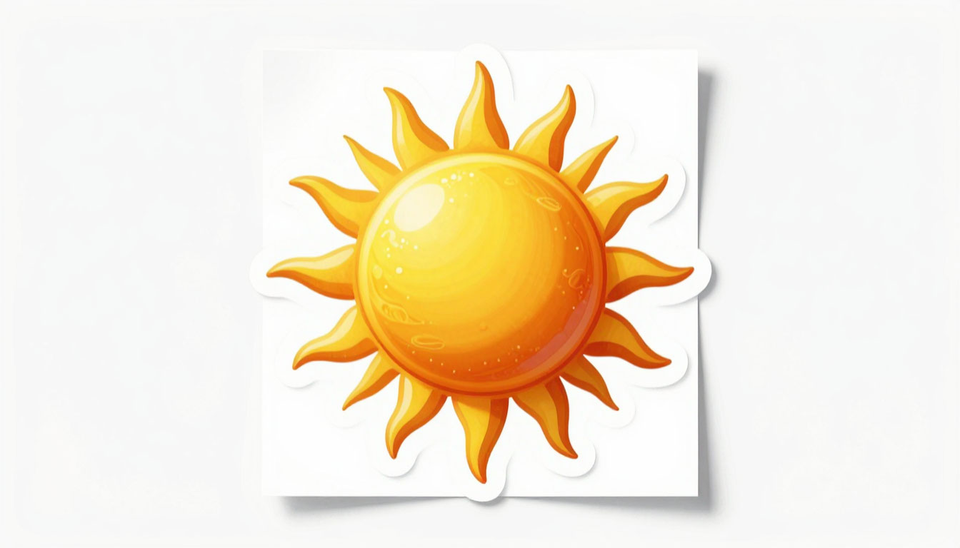 наклейка от солнца